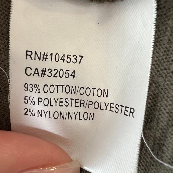 Anthropologie TINY Olive Green Long Slv Oversized Collar Open Front Cardigan XS - Picture 9 of 9